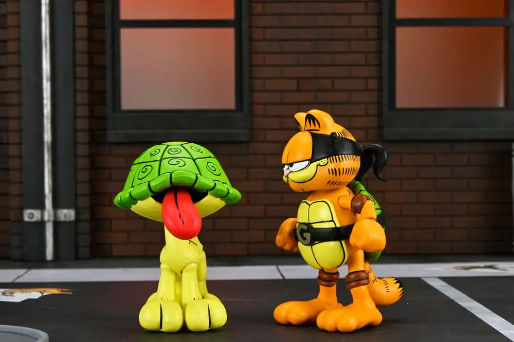 Teenage Mutant Ninja Turtles (Archie Comics) x Garfield akcijska figura 2-paket Ultimate Garfello & Odie 10 cm fotografija izdelka