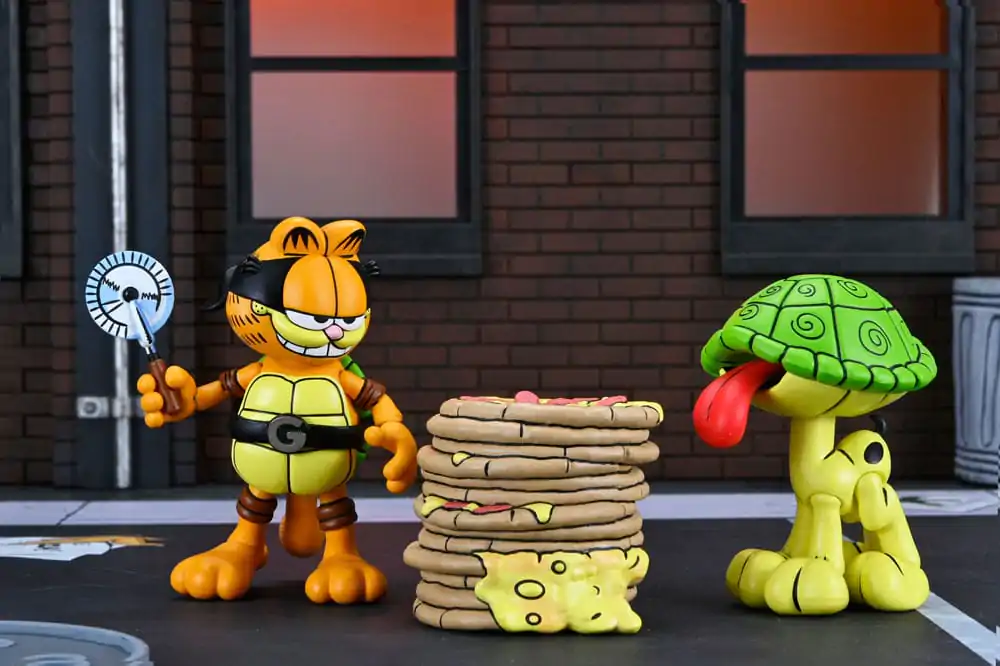 Teenage Mutant Ninja Turtles (Archie Comics) x Garfield akcijska figura 2-paket Ultimate Garfello & Odie 10 cm fotografija izdelka