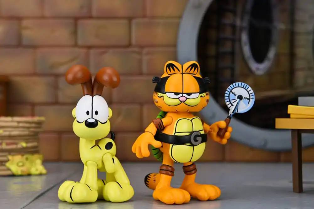 Teenage Mutant Ninja Turtles (Archie Comics) x Garfield akcijska figura 2-paket Ultimate Garfello & Odie 10 cm fotografija izdelka