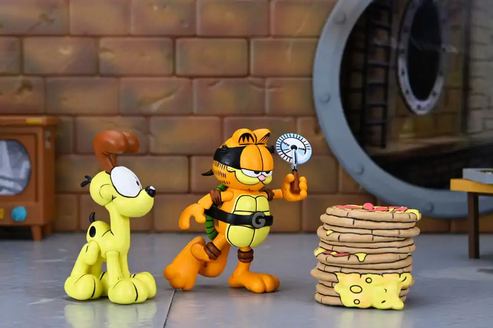Teenage Mutant Ninja Turtles (Archie Comics) x Garfield akcijska figura 2-paket Ultimate Garfello & Odie 10 cm fotografija izdelka