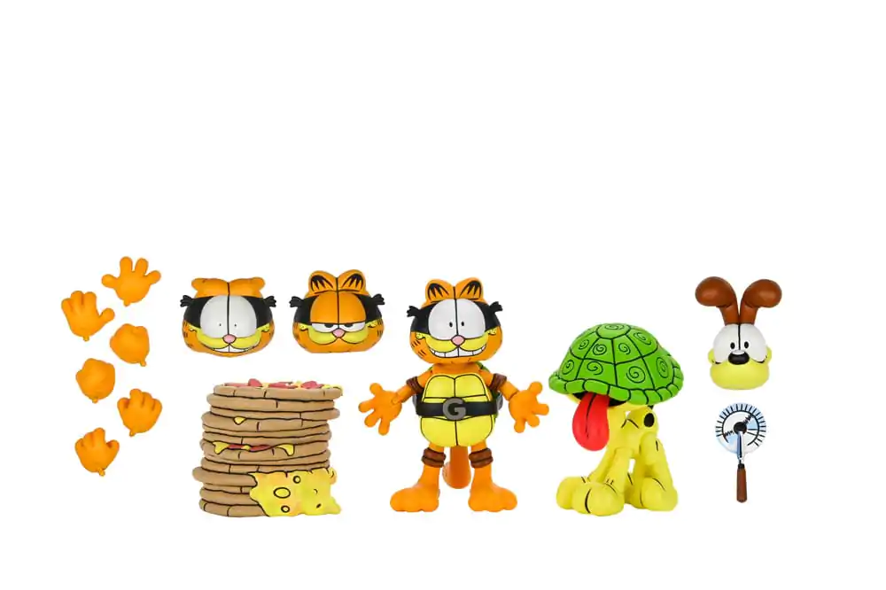 Teenage Mutant Ninja Turtles (Archie Comics) x Garfield akcijska figura 2-paket Ultimate Garfello & Odie 10 cm fotografija izdelka