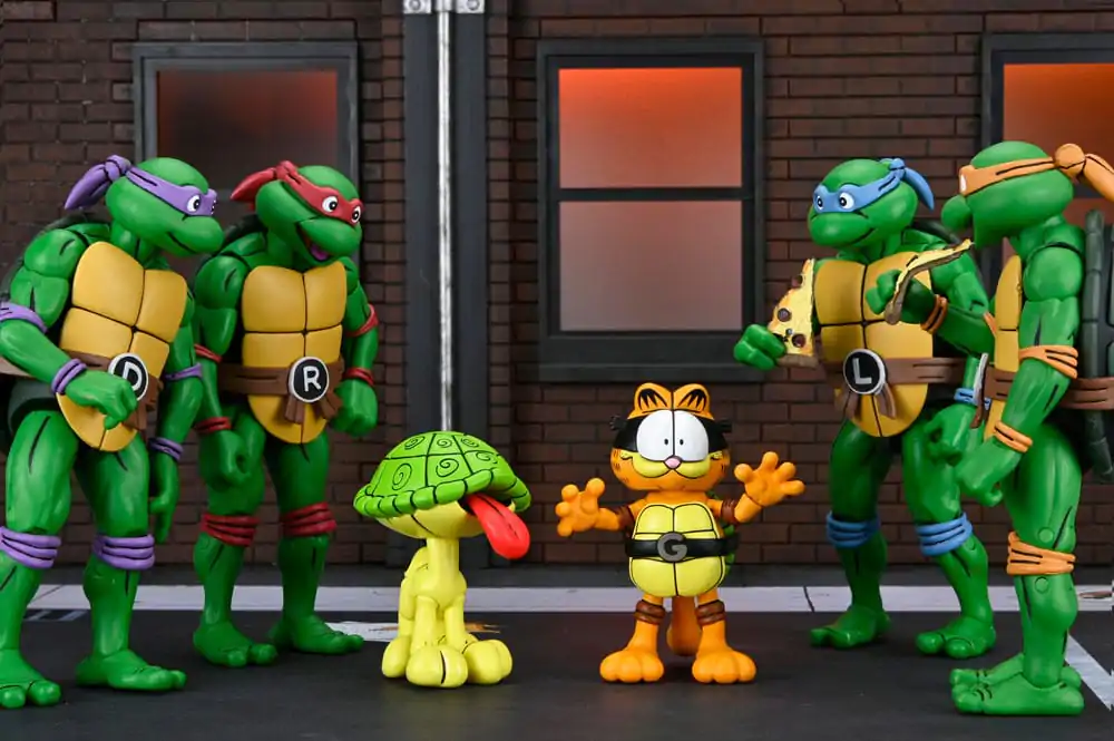 Teenage Mutant Ninja Turtles (Archie Comics) x Garfield akcijska figura 2-paket Ultimate Garfello & Odie 10 cm fotografija izdelka