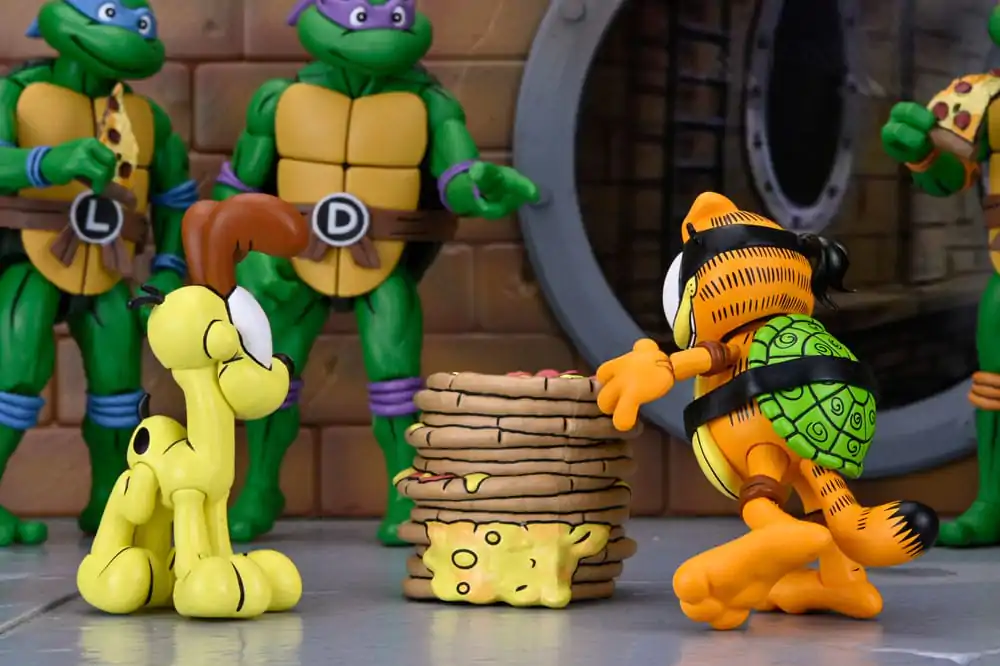 Teenage Mutant Ninja Turtles (Archie Comics) x Garfield akcijska figura 2-paket Ultimate Garfello & Odie 10 cm fotografija izdelka
