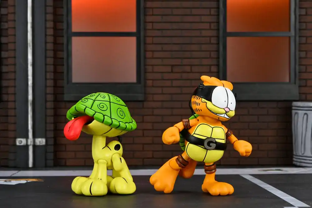 Teenage Mutant Ninja Turtles (Archie Comics) x Garfield akcijska figura 2-paket Ultimate Garfello & Odie 10 cm fotografija izdelka