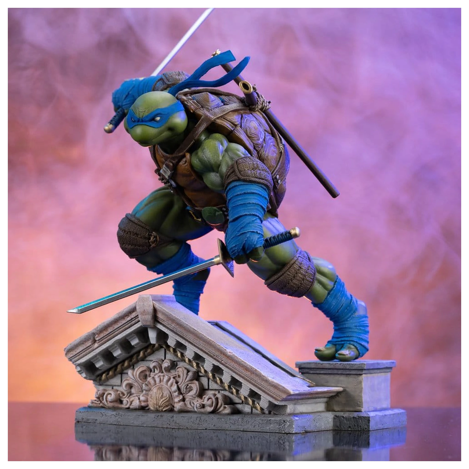 Teenage Mutant Ninja Turtles Kip Umetniška skala 1/10 Leonardo Unleashed 22 cm fotografija izdelka