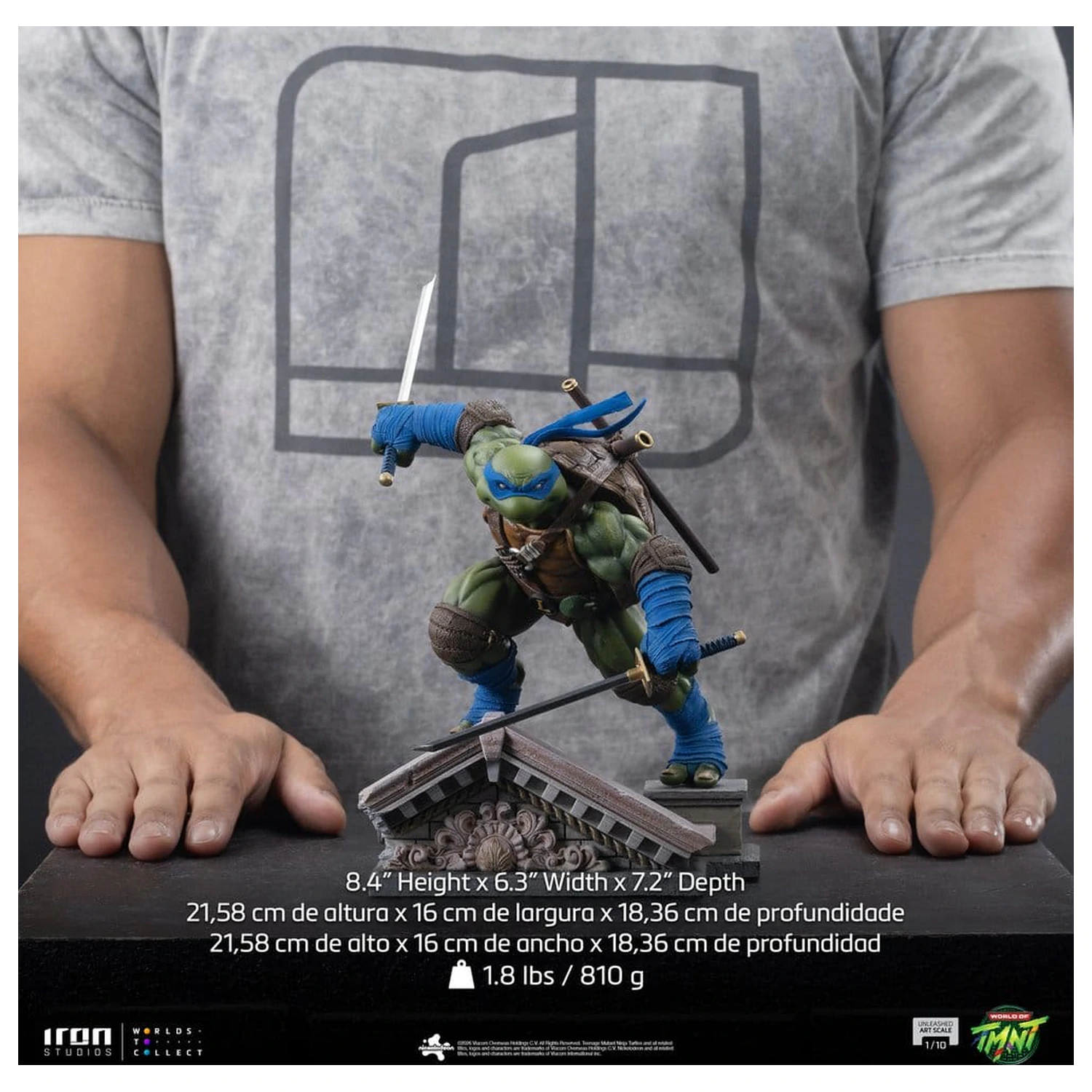 Teenage Mutant Ninja Turtles Kip Umetniška skala 1/10 Leonardo Unleashed 22 cm fotografija izdelka