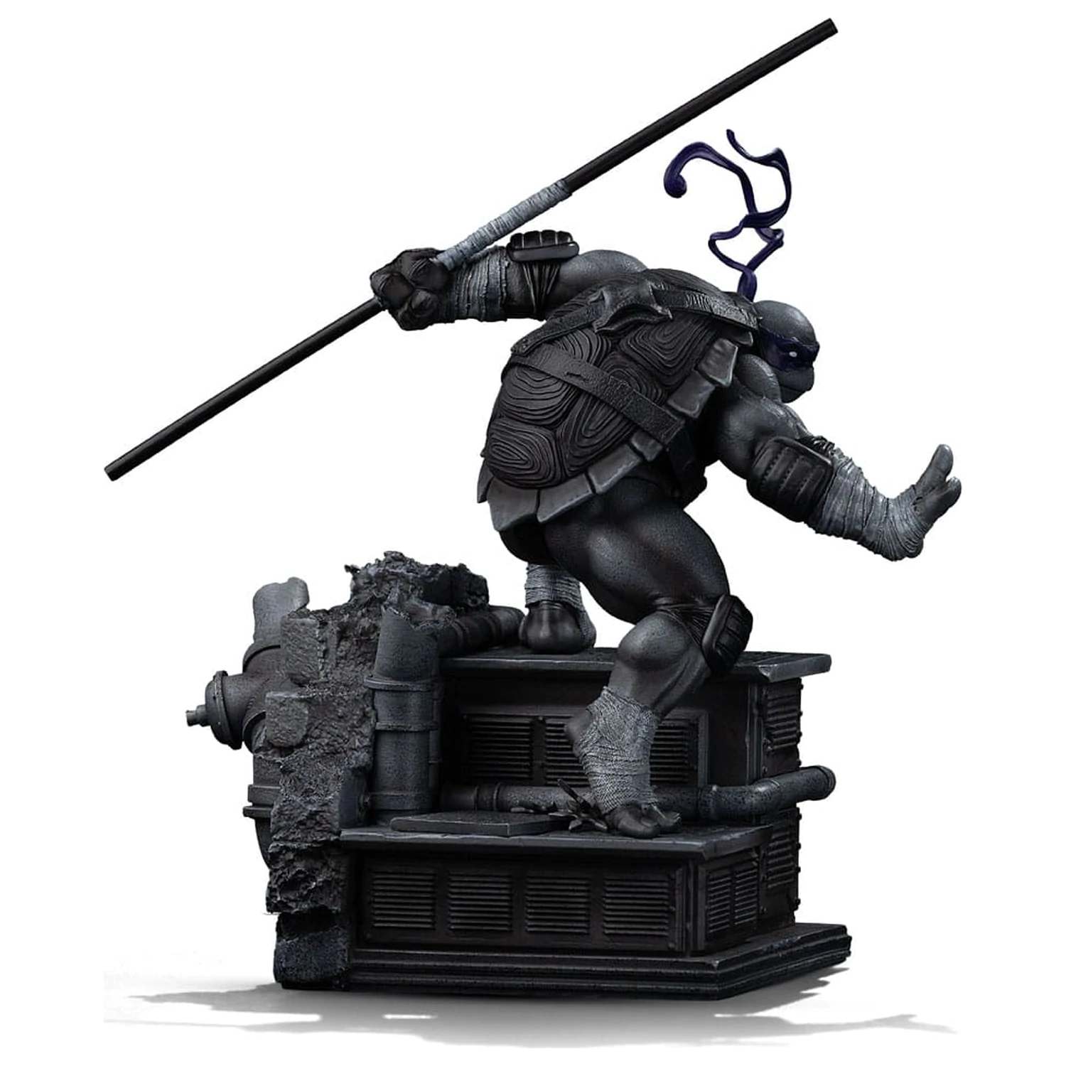 Teenage Mutant Ninja Turtles Kip umetniškega merila 1/10 Donatello Črno-bela različica 26 cm fotografija izdelka