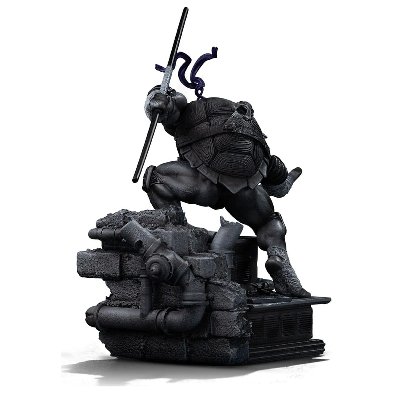 Teenage Mutant Ninja Turtles Kip umetniškega merila 1/10 Donatello Črno-bela različica 26 cm fotografija izdelka