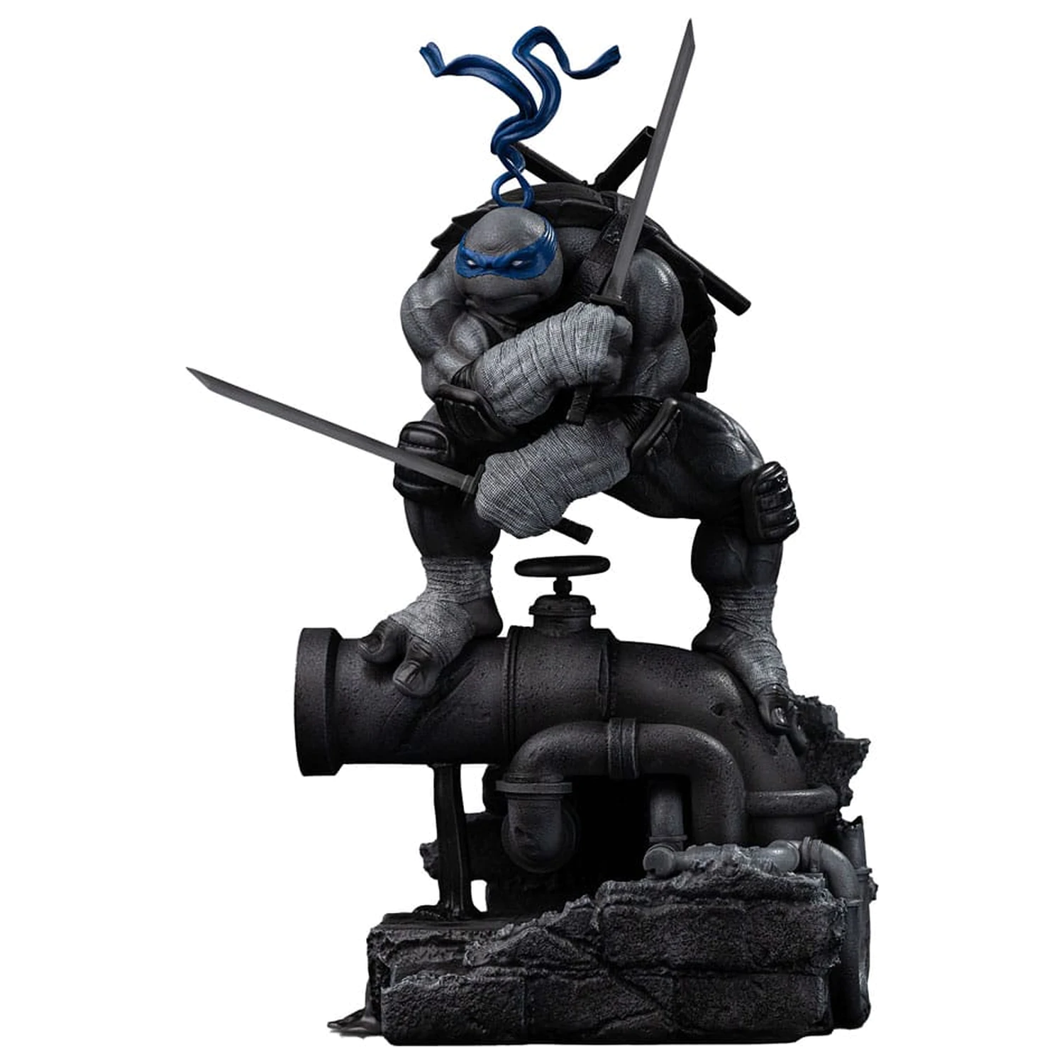 Teenage Mutant Ninja Turtles Art Scale Kip 1/10 Leonardo Black and White Variant 26 cm fotografija izdelka