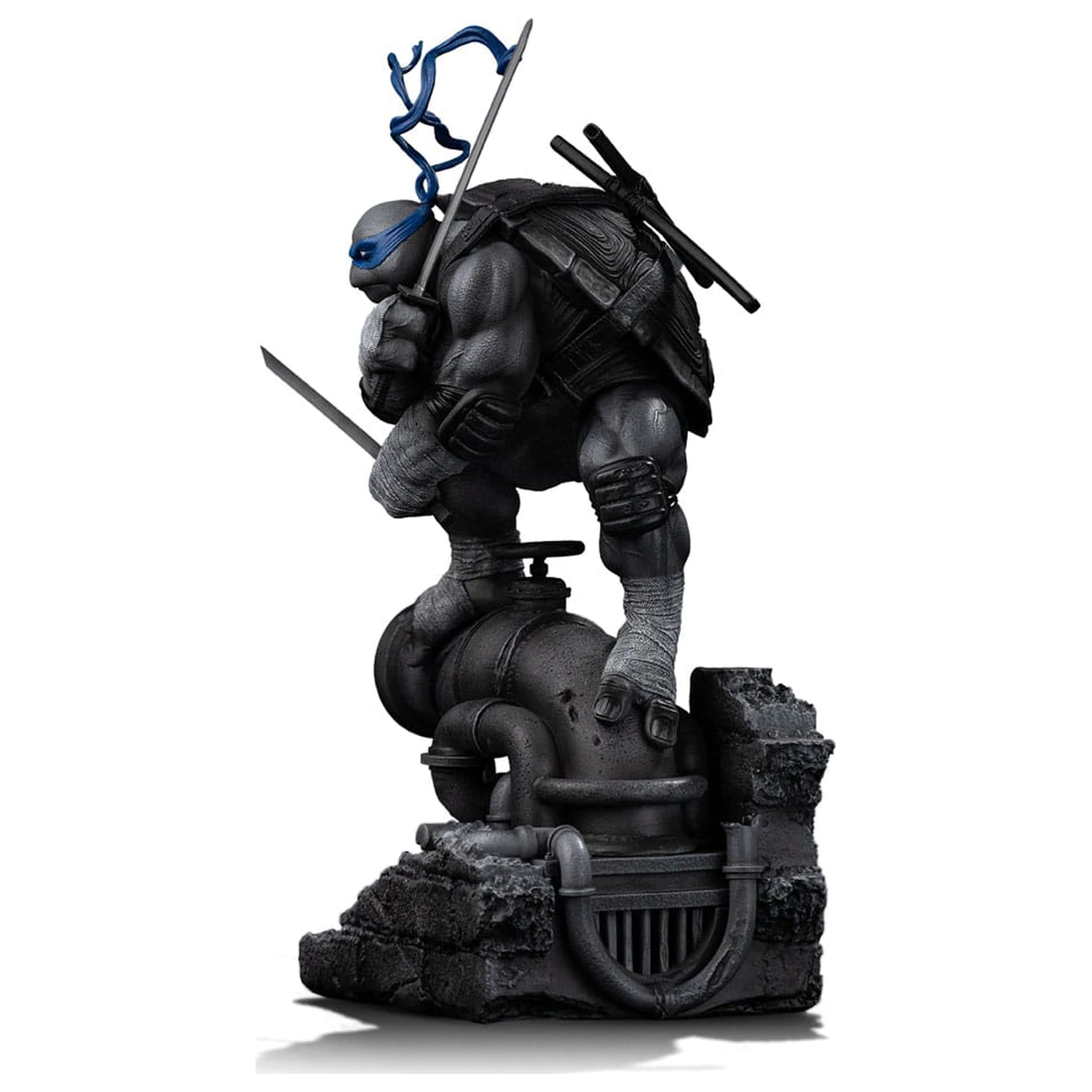 Teenage Mutant Ninja Turtles Art Scale Kip 1/10 Leonardo Black and White Variant 26 cm fotografija izdelka