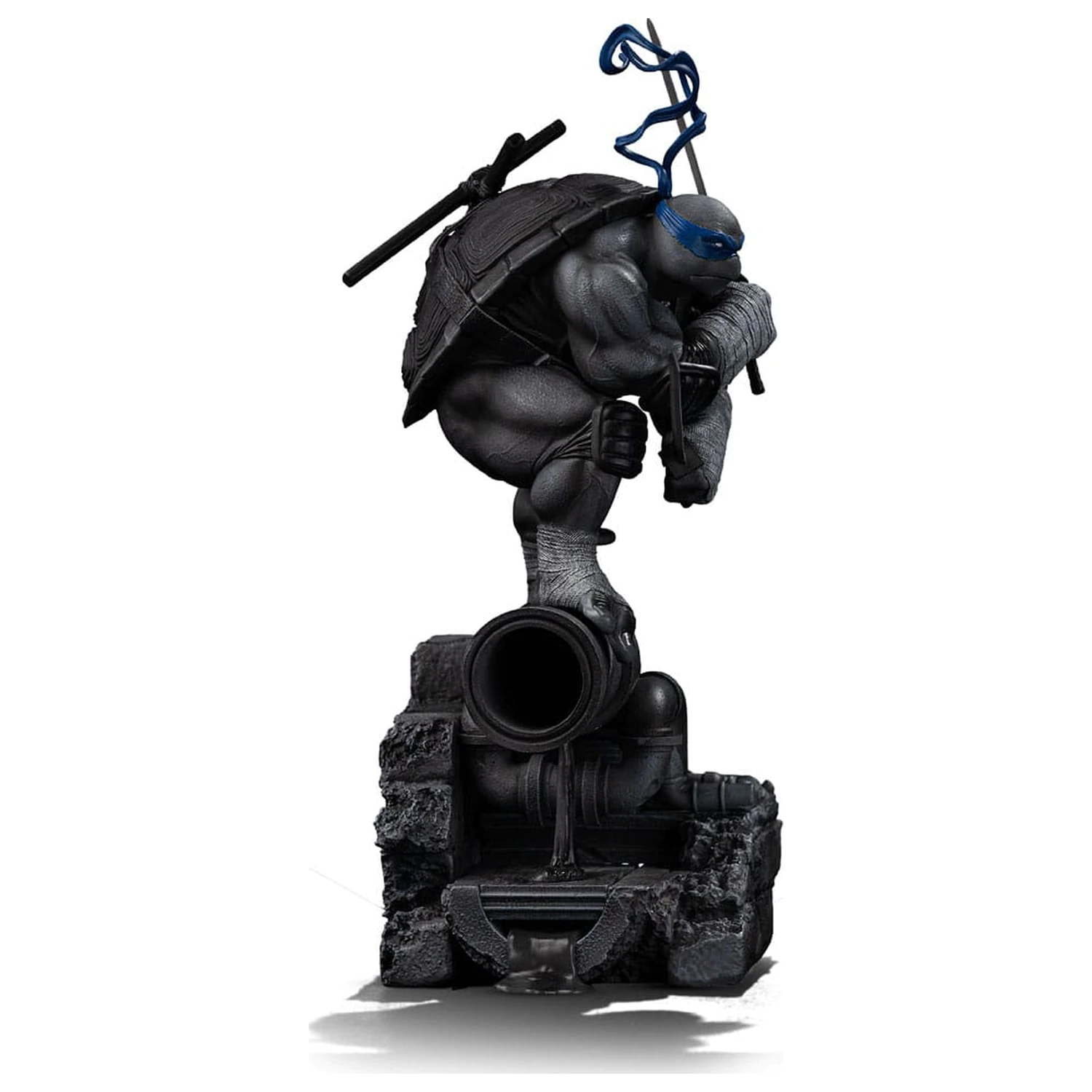 Teenage Mutant Ninja Turtles Art Scale Kip 1/10 Leonardo Black and White Variant 26 cm fotografija izdelka
