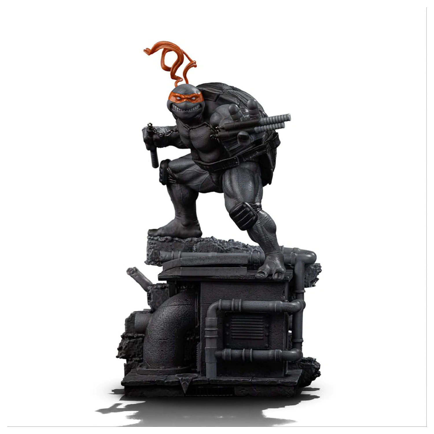 Teenage Mutant Ninja Turtles Art Scale kip 1/10 Michelangelo Black and White Variant 26 cm fotografija izdelka