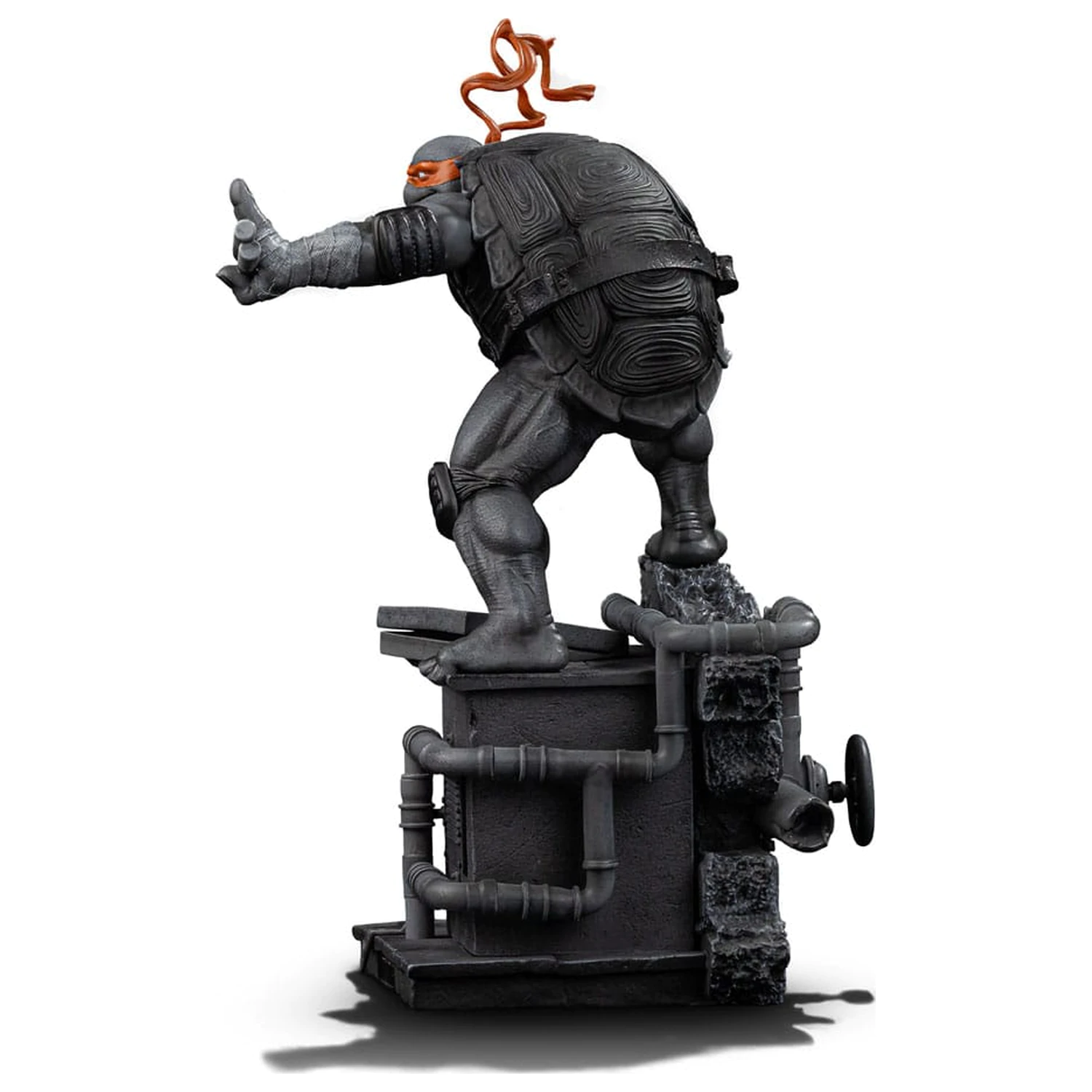 Teenage Mutant Ninja Turtles Art Scale kip 1/10 Michelangelo Black and White Variant 26 cm fotografija izdelka