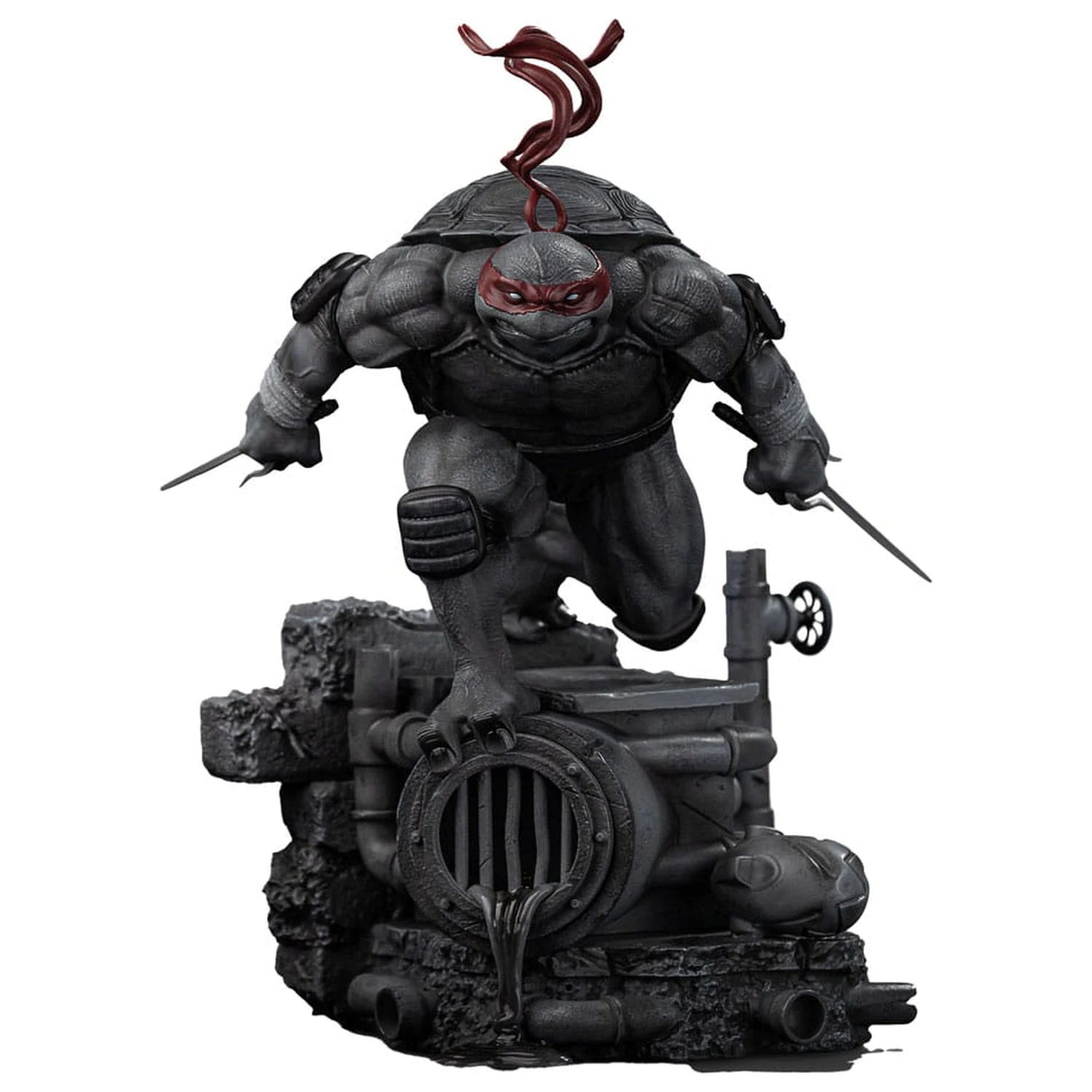 Teenage Mutant Ninja Turtles Art Scale kip 1/10 Raphael Black and White Variant 26 cm fotografija izdelka