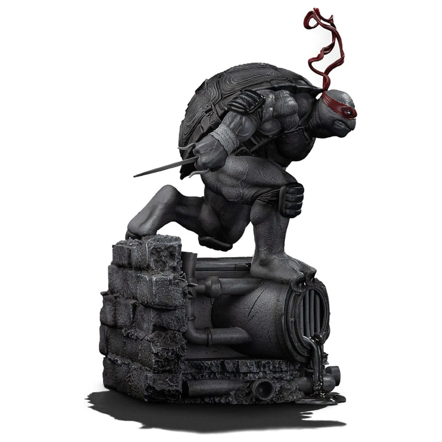 Teenage Mutant Ninja Turtles Art Scale kip 1/10 Raphael Black and White Variant 26 cm fotografija izdelka