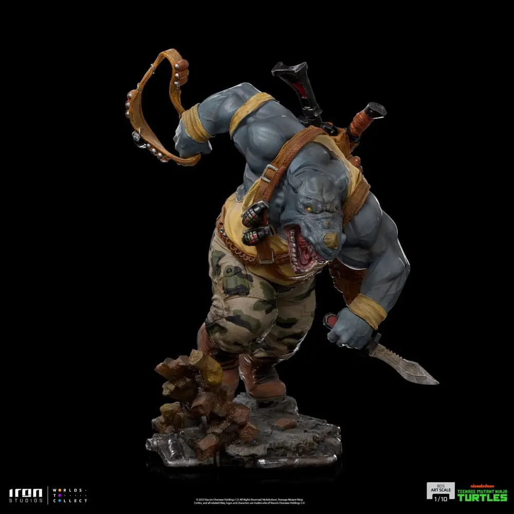 Želva Ninja najstnikov BDS umetniška figura v merilu 1/10 Rocksteady 24 cm fotografija izdelka
