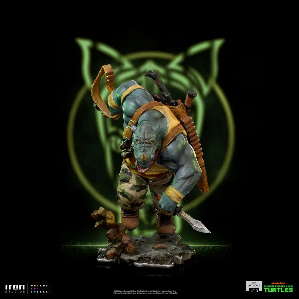 Želva Ninja najstnikov BDS umetniška figura v merilu 1/10 Rocksteady 24 cm fotografija izdelka