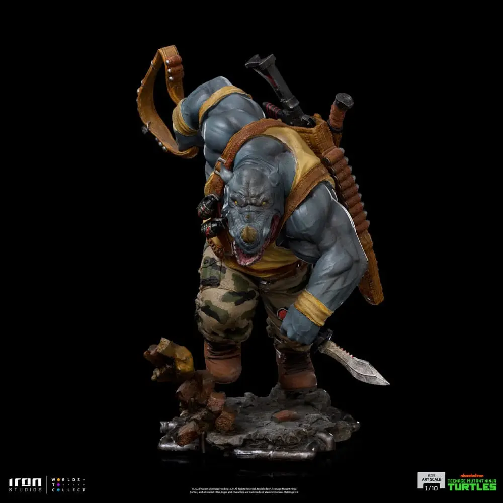 Želva Ninja najstnikov BDS umetniška figura v merilu 1/10 Rocksteady 24 cm fotografija izdelka