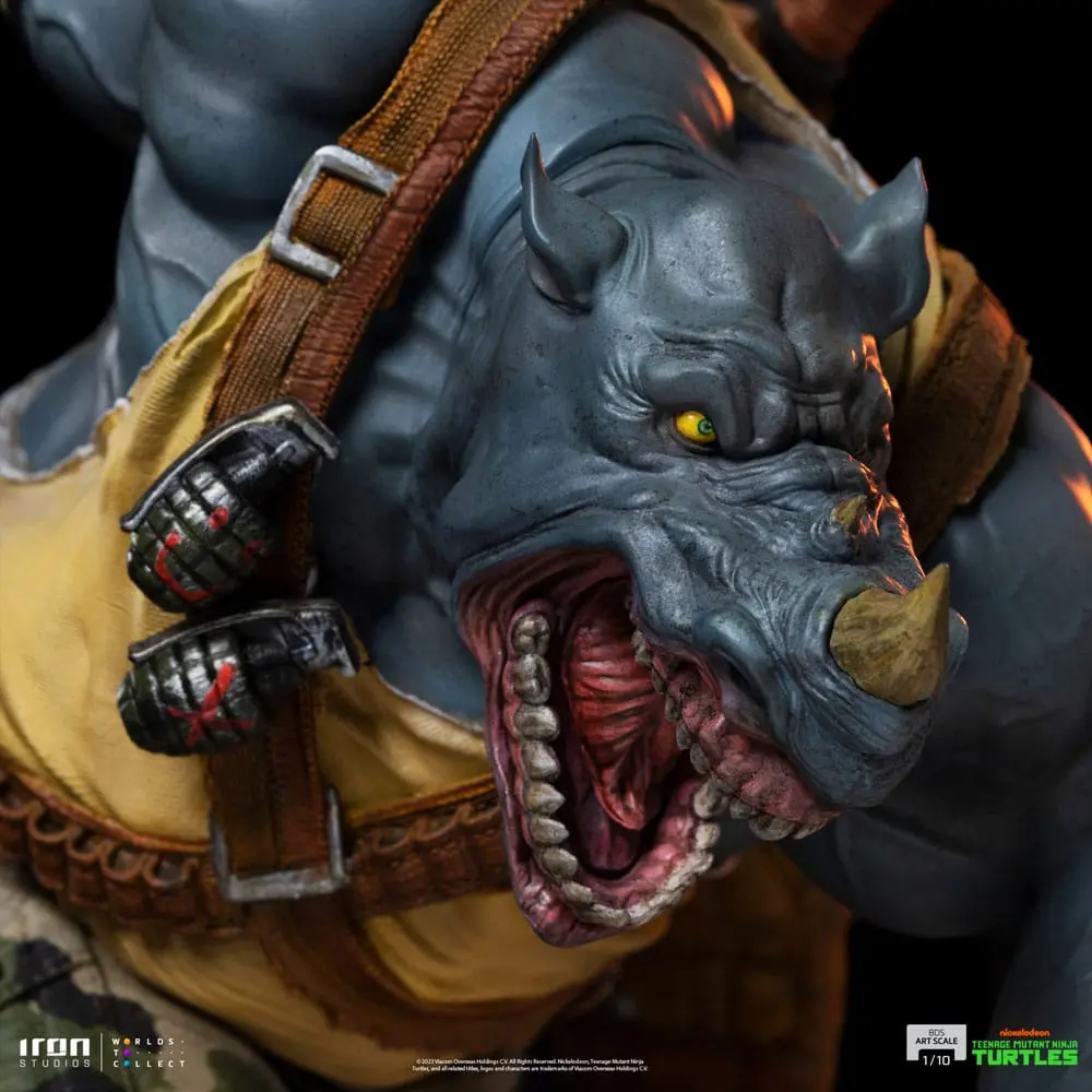 Želva Ninja najstnikov BDS umetniška figura v merilu 1/10 Rocksteady 24 cm fotografija izdelka