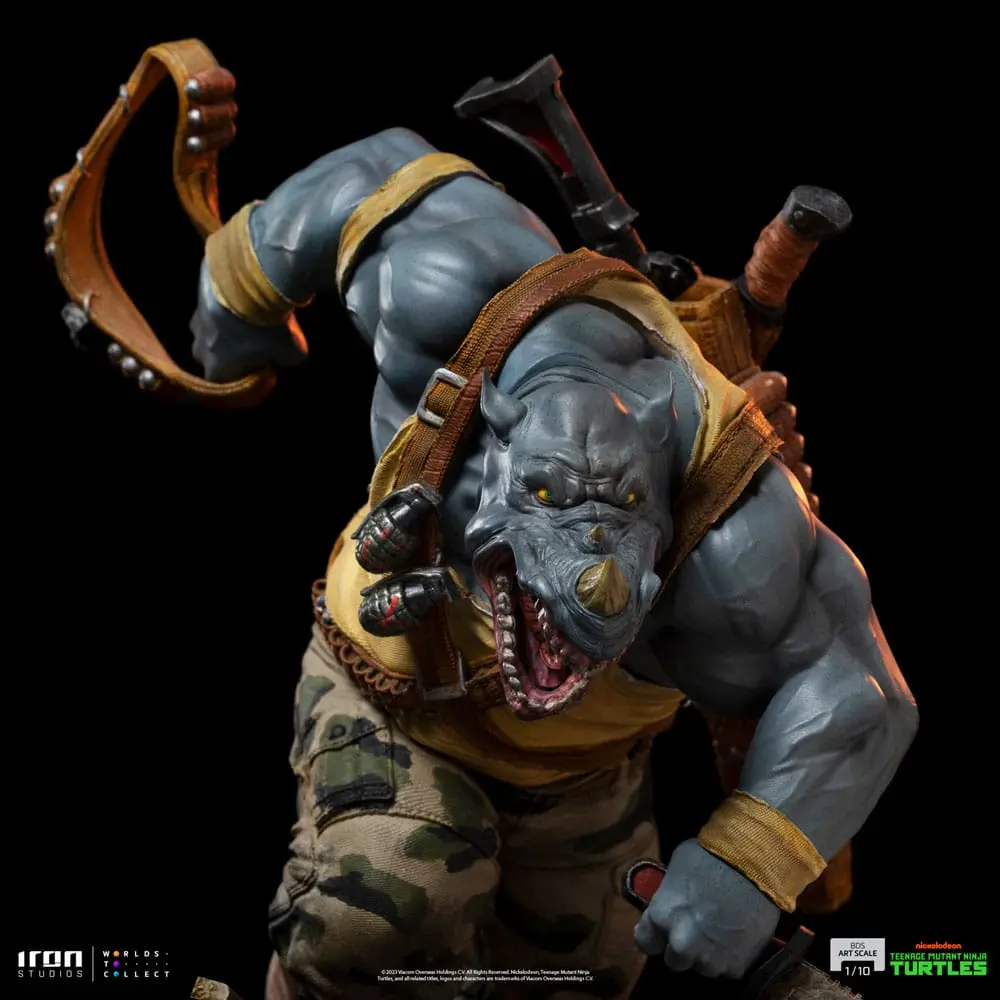 Želva Ninja najstnikov BDS umetniška figura v merilu 1/10 Rocksteady 24 cm fotografija izdelka