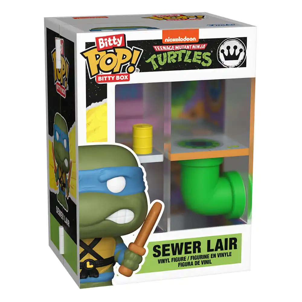 Teenage Mutant Ninja Turtles Bitty Funko POP! Bitty Box Display z 2 Vinilnima Figurama Sewer Lair fotografija izdelka