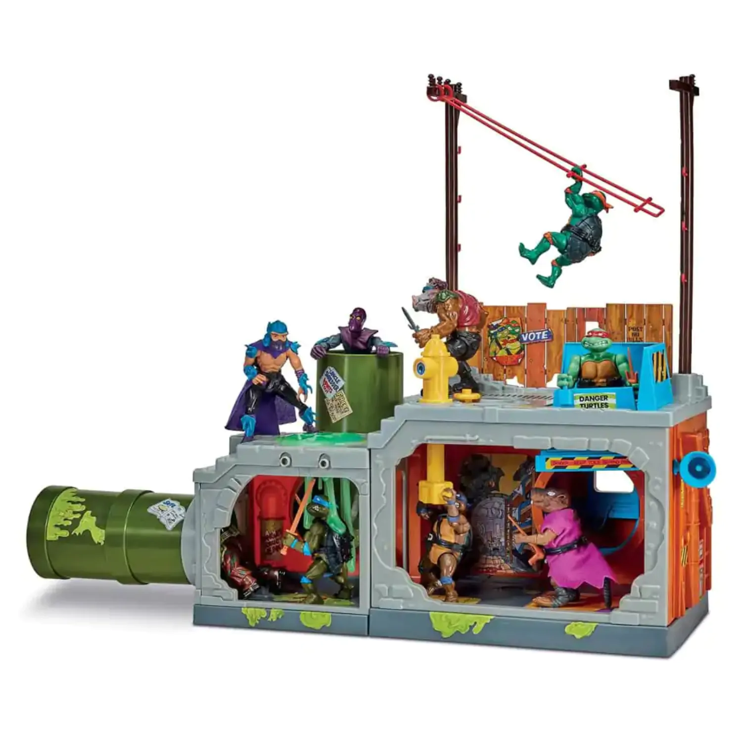 Teenage Mutant Ninja Turtles Building Secret Sewer Lid Igrača Mutant Module 30 cm fotografija izdelka