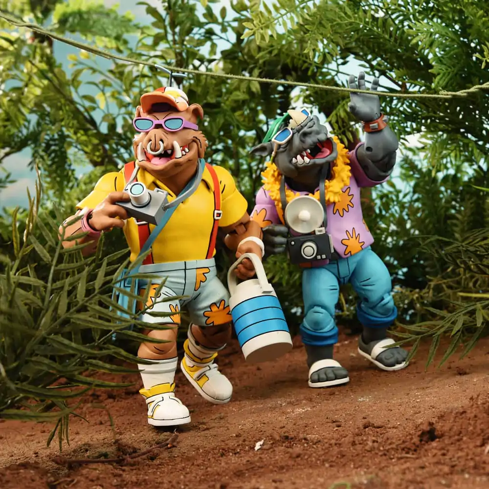 Teenage Mutant Ninja Turtles (Cartoon 1980) Akcijska Figura 2 Pack Vacation Bebop and Rocksteady 18 cm fotografija izdelka