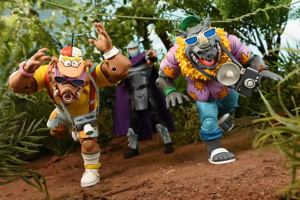 Teenage Mutant Ninja Turtles (Cartoon 1980) Akcijska Figura 2 Pack Vacation Bebop and Rocksteady 18 cm fotografija izdelka