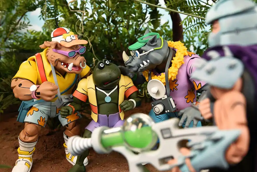 Teenage Mutant Ninja Turtles (Cartoon 1980) Akcijska Figura 2 Pack Vacation Bebop and Rocksteady 18 cm fotografija izdelka