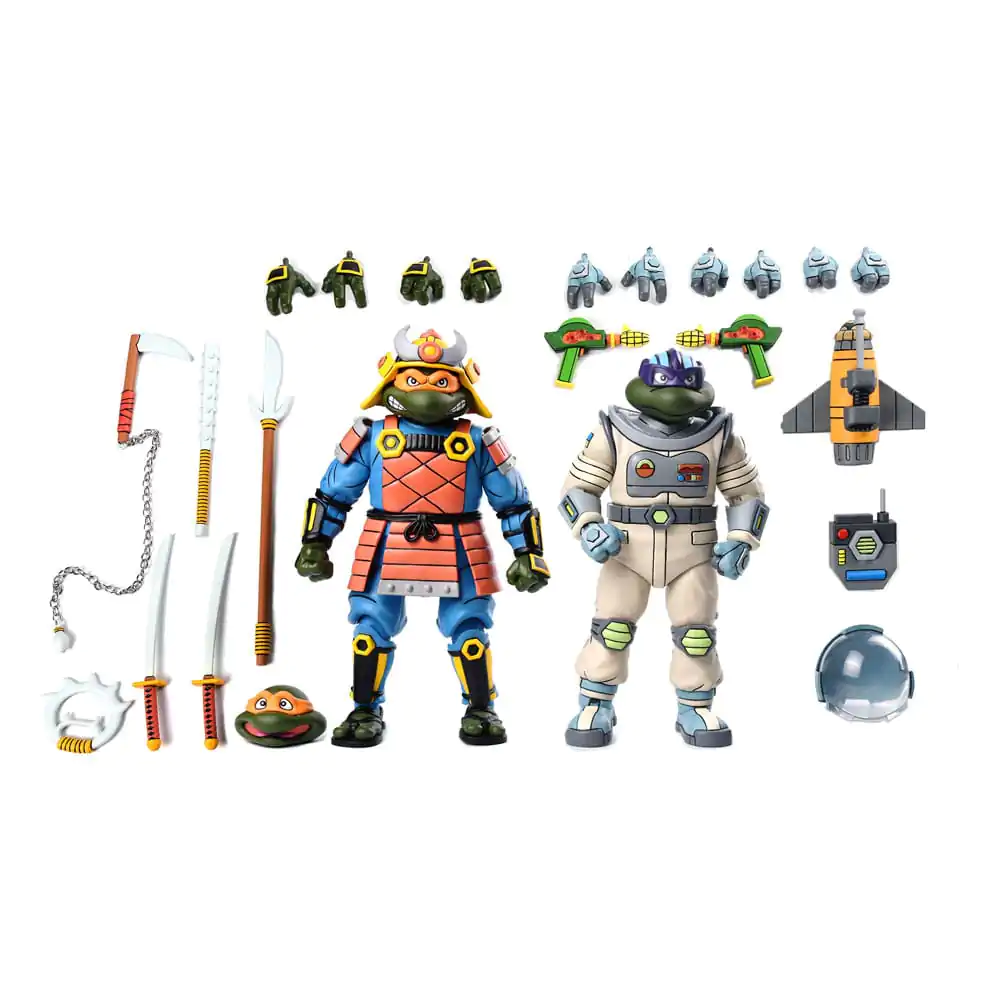 Teenage Mutant Ninja Turtles (Cartoon) akcijska figura 2 Pack Space Adventure & Samurai Turtles 18 cm fotografija izdelka