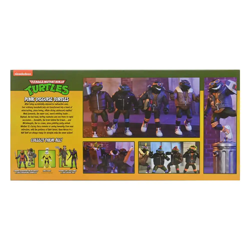 Teenage Mutant Ninja Turtles (Cartoon) akcijske figure set 4 Punk Turtles 18 cm fotografija izdelka