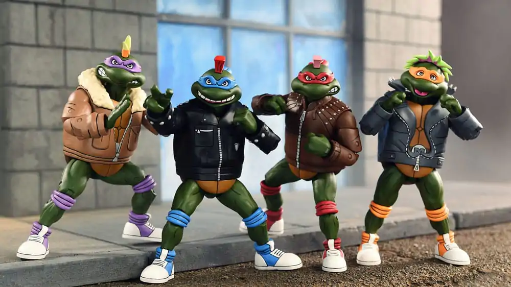 Teenage Mutant Ninja Turtles (Cartoon) akcijske figure set 4 Punk Turtles 18 cm fotografija izdelka