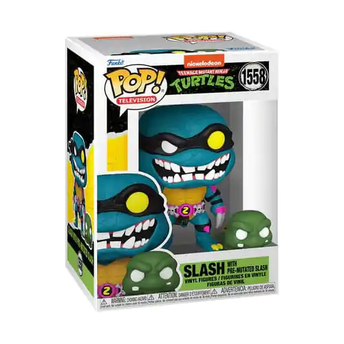 Teenage Mutant Ninja Turtles Funko POP & Buddy! Movies Vinyl Figure Slash & Pre-mutated, turtle Slash 9 cmFigurica iz vinila fotografija izdelka