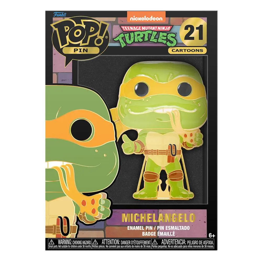 Teenage Mutant Ninja Turtles POP! Emajlirana priponka Michelangelo 10 cm fotografija izdelka
