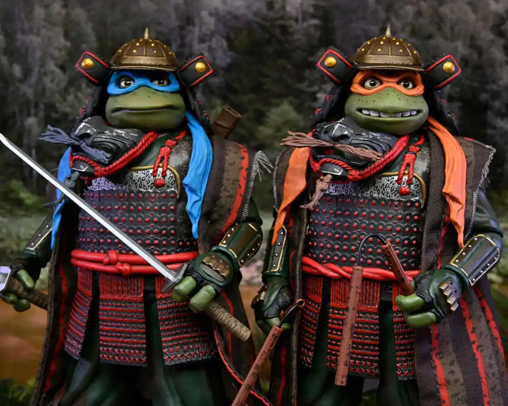 Teenage Mutant Ninja Turtles III akcijska figura, set 2 figuric Leonardo & Michelangelo 18 cm fotografija izdelka