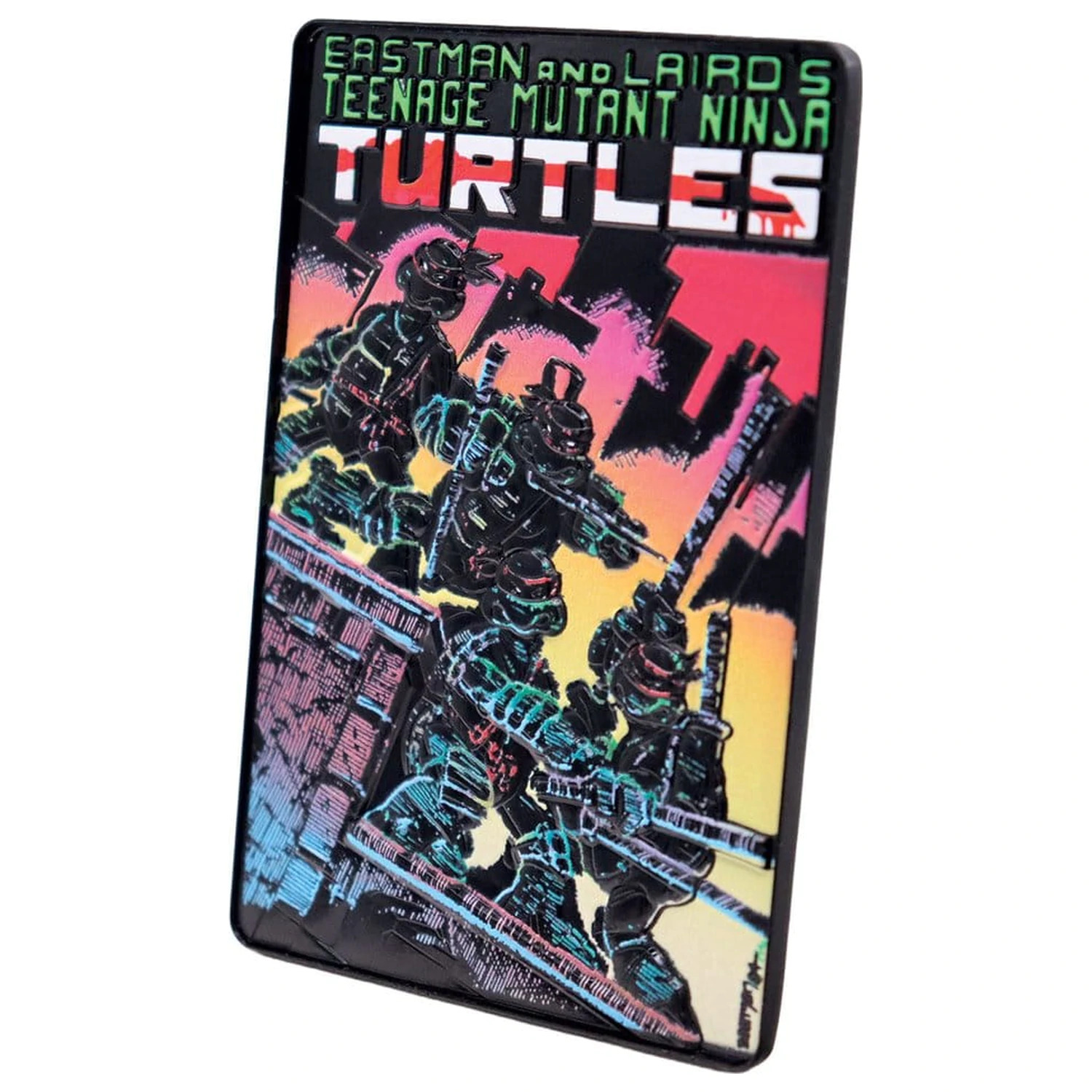 Teenage Mutant Ninja Turtles Komplet treh kovinskih ploščic z naslovnico stripa Limited Edition fotografija izdelka