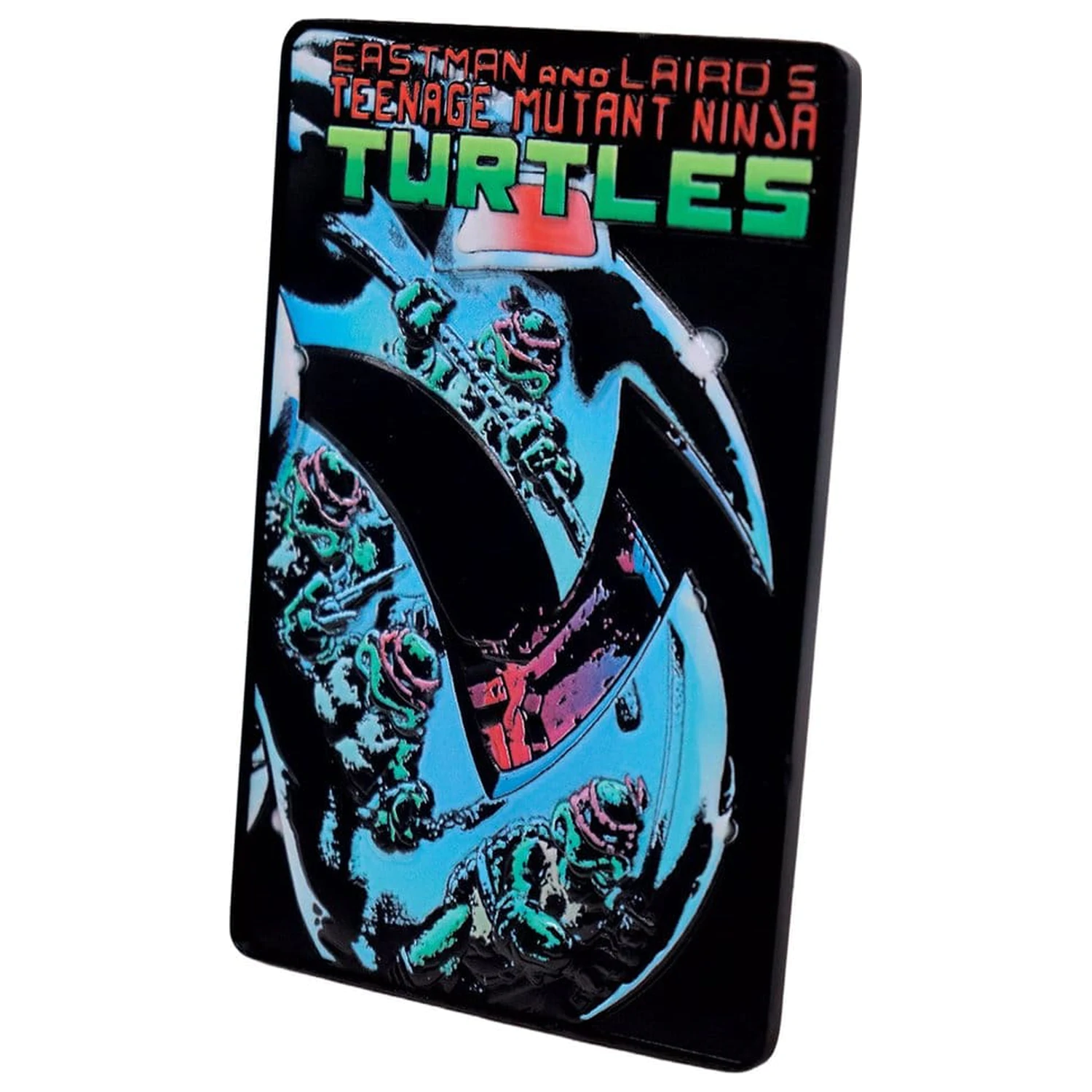 Teenage Mutant Ninja Turtles Komplet treh kovinskih ploščic z naslovnico stripa Limited Edition fotografija izdelka