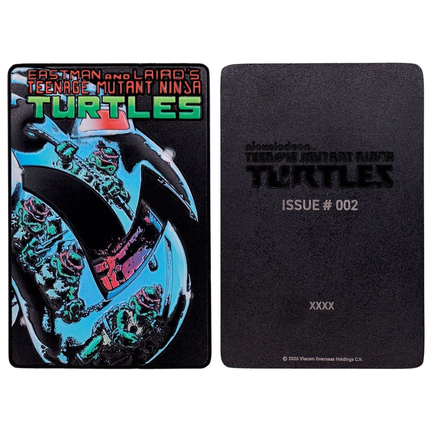Teenage Mutant Ninja Turtles Komplet treh kovinskih ploščic z naslovnico stripa Limited Edition fotografija izdelka