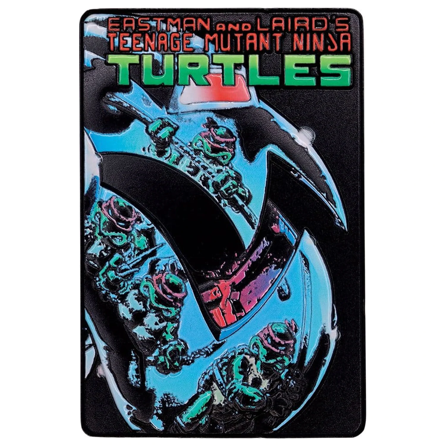Teenage Mutant Ninja Turtles Komplet treh kovinskih ploščic z naslovnico stripa Limited Edition fotografija izdelka