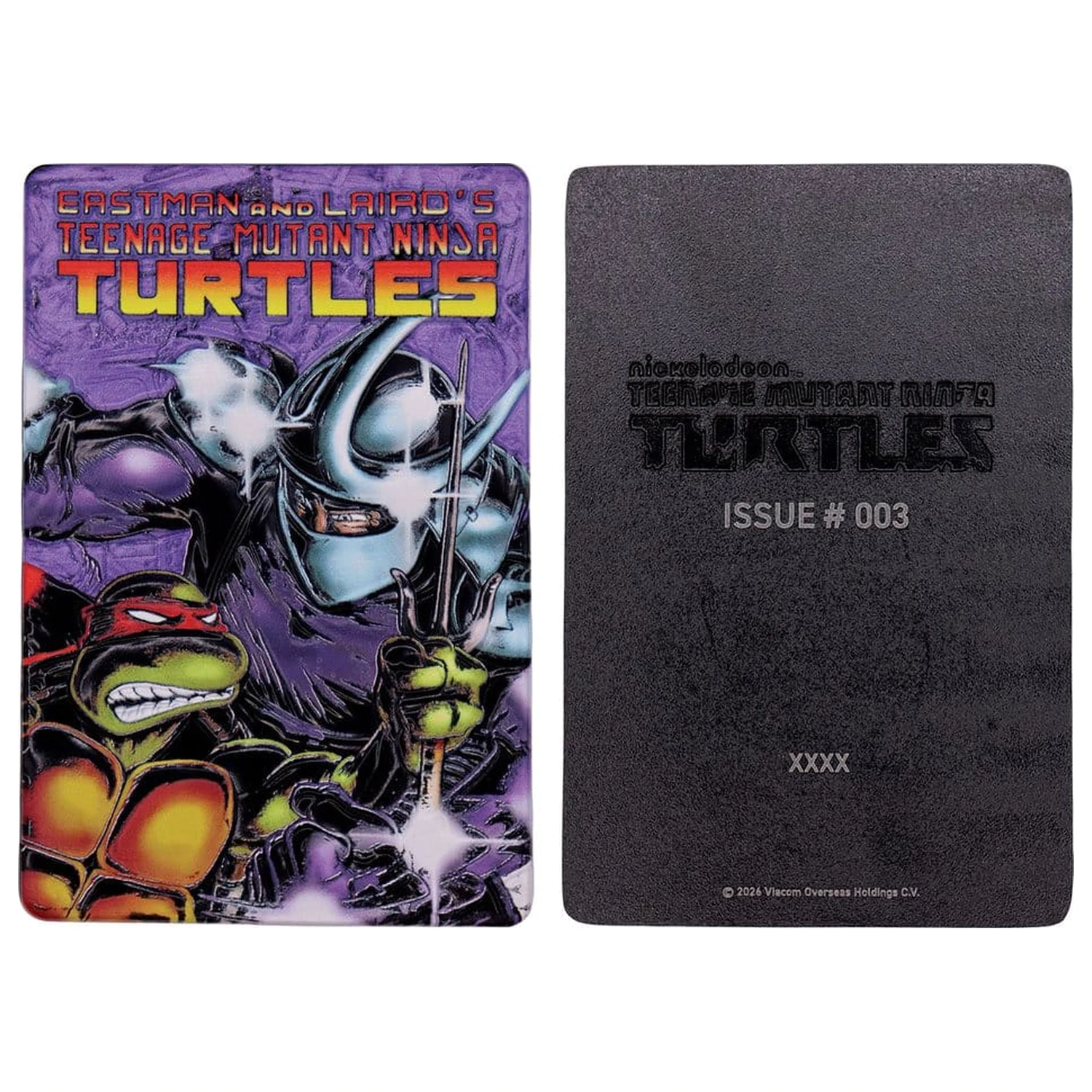 Teenage Mutant Ninja Turtles Komplet treh kovinskih ploščic z naslovnico stripa Limited Edition fotografija izdelka