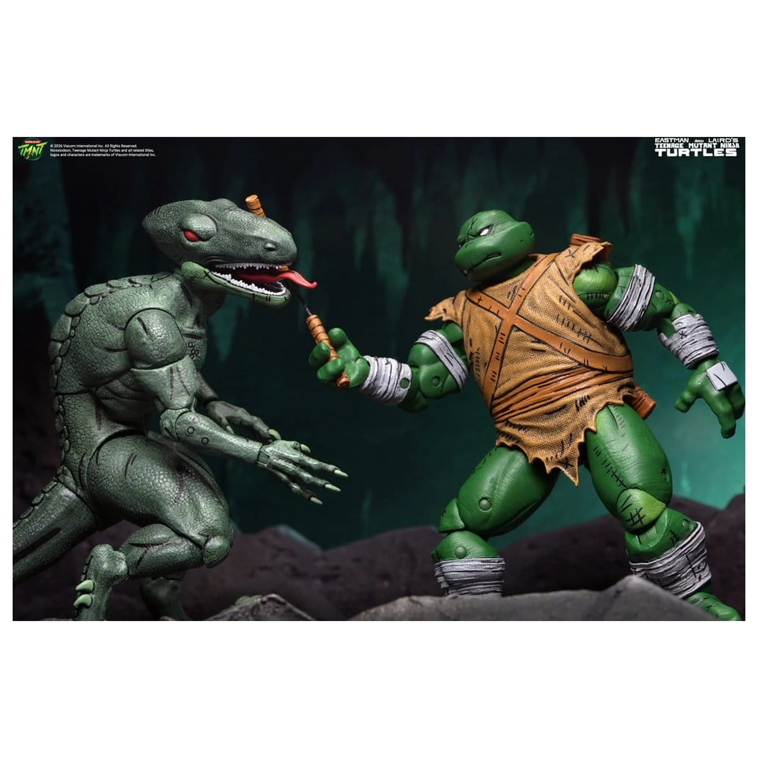 Teenage Mutant Ninja Turtles (Mirage Comics) Akcijska figura 2-paket Daimyo Orkai & Raptor 18 cm fotografija izdelka