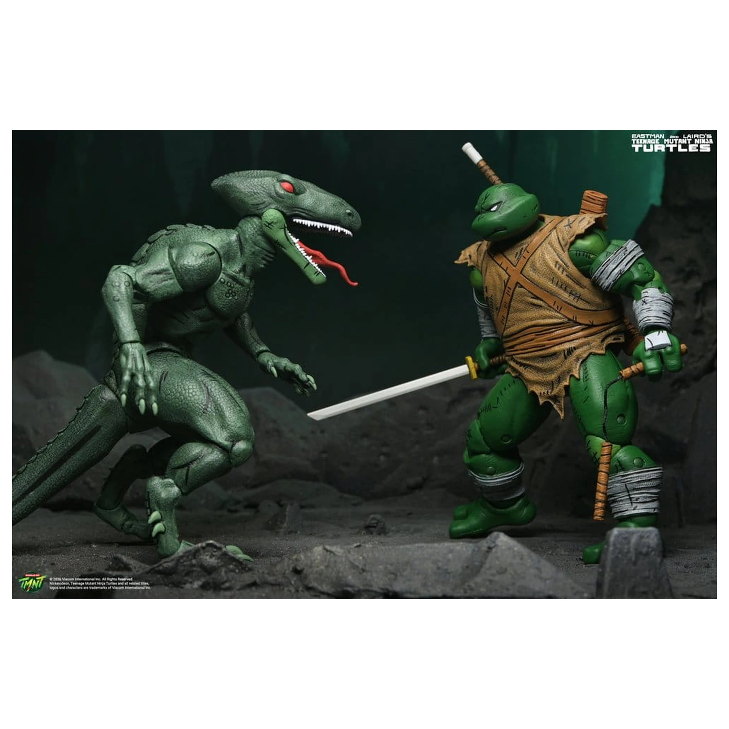 Teenage Mutant Ninja Turtles (Mirage Comics) Akcijska figura 2-paket Daimyo Orkai & Raptor 18 cm fotografija izdelka