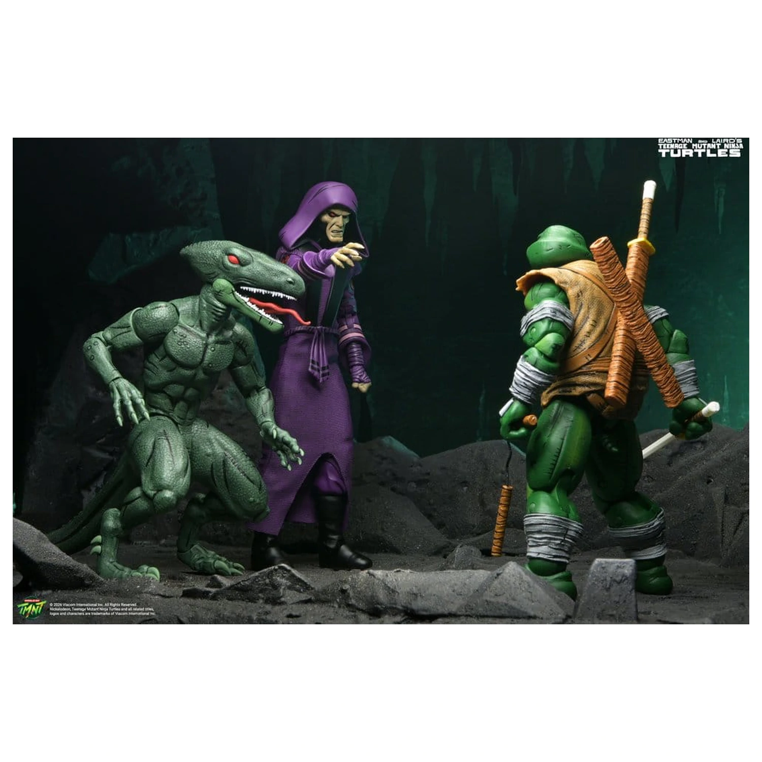 Teenage Mutant Ninja Turtles (Mirage Comics) Akcijska figura 2-paket Daimyo Orkai & Raptor 18 cm fotografija izdelka