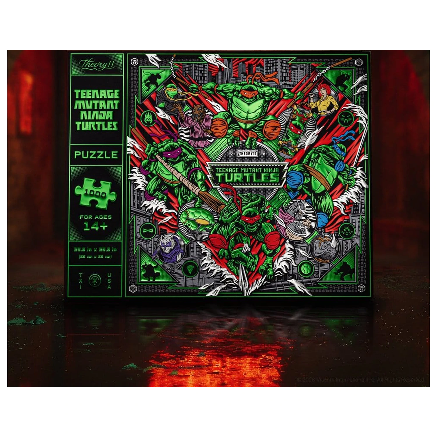 Teenage Mutant Ninja Turtles večdimenzionalna sestavljanka (1000 kosov) fotografija izdelka