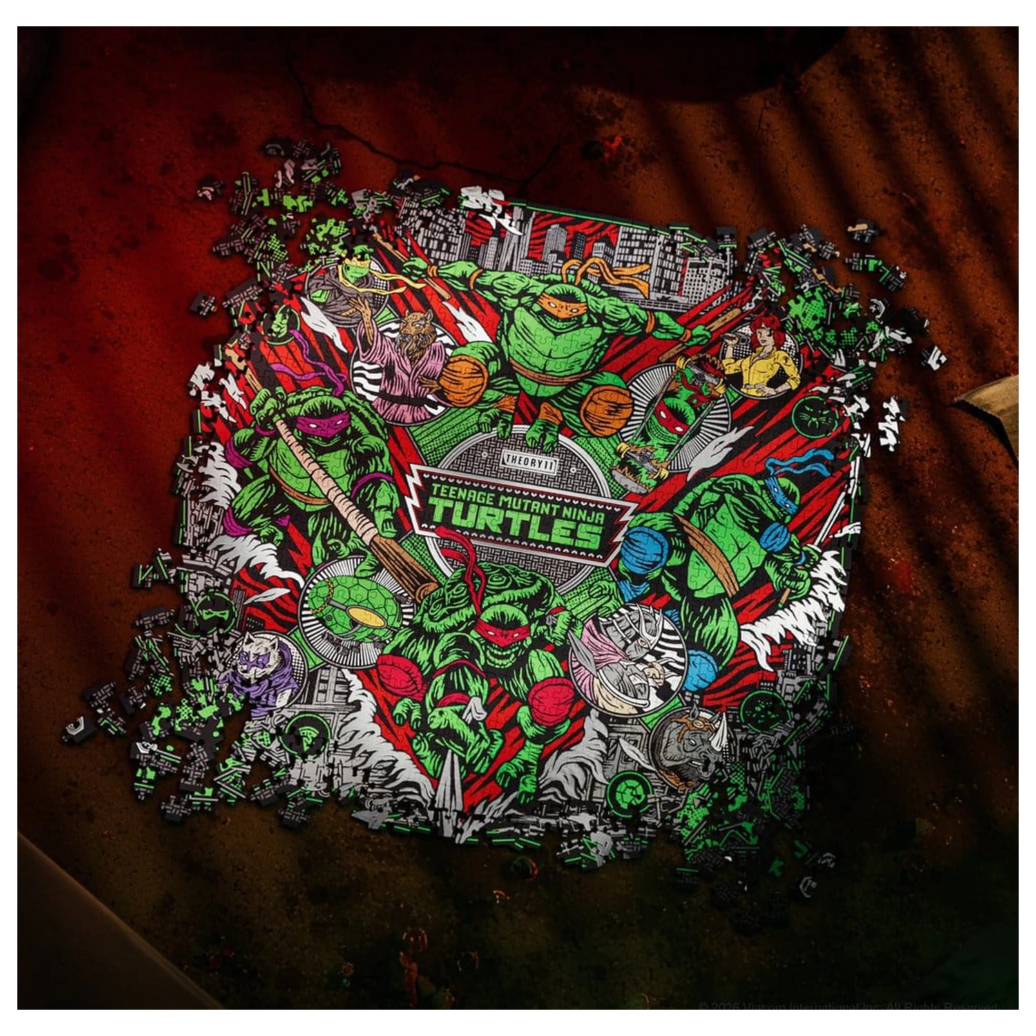 Teenage Mutant Ninja Turtles večdimenzionalna sestavljanka (1000 kosov) fotografija izdelka