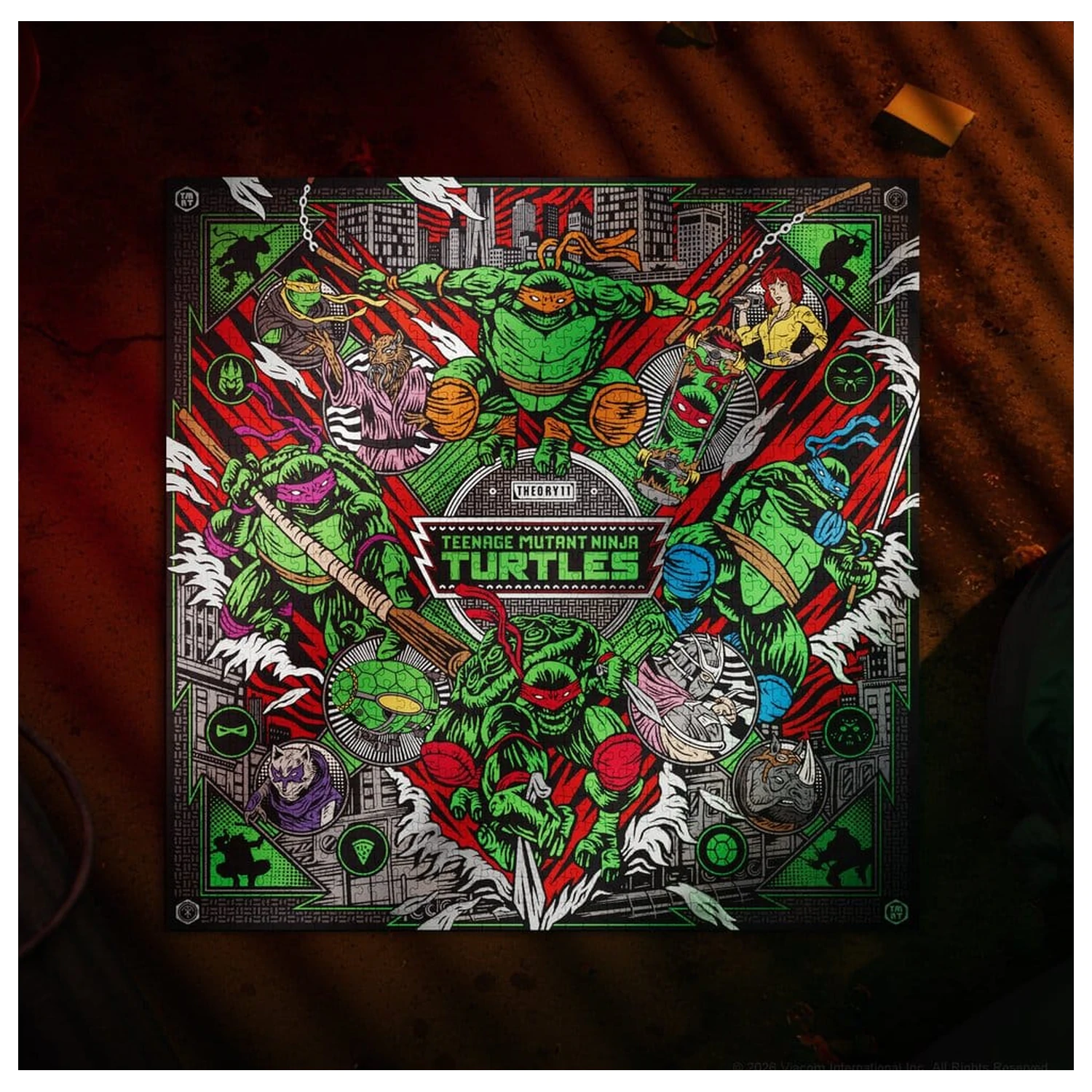 Teenage Mutant Ninja Turtles večdimenzionalna sestavljanka (1000 kosov) fotografija izdelka