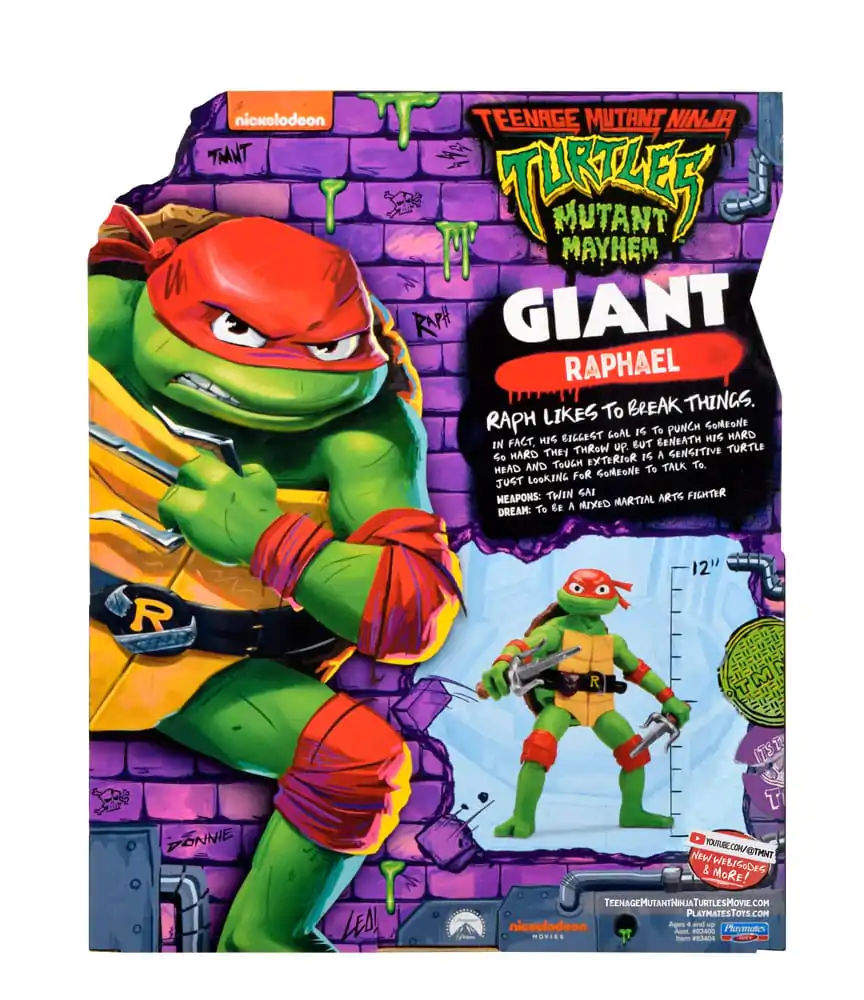 Teenage Mutant Ninja Turtles: Mutant Mayhem akcijska figura velikanski Raphael 30 cm fotografija izdelka