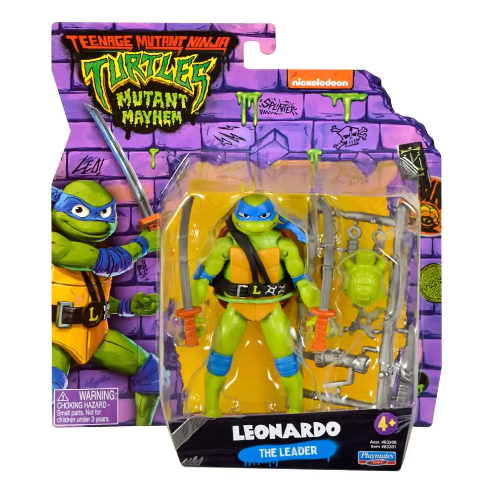 Teenage Mutant Ninja Turtles: Mutant Mayhem akcijska figura Leonardo 10 cm fotografija izdelka