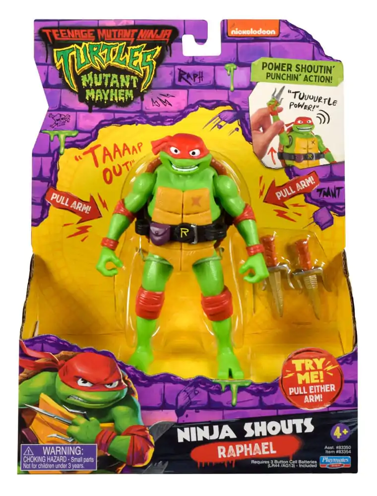 Teenage Mutant Ninja Turtles: Mutant Mayhem Ninja Shouts Akcijska figura Raphael 14 cm fotografija izdelka