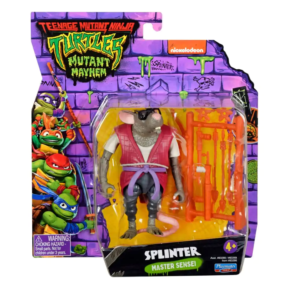 Teenage Mutant Ninja Turtles: Mutant Mayhem akcijska figura Splinter 10 cm fotografija izdelka